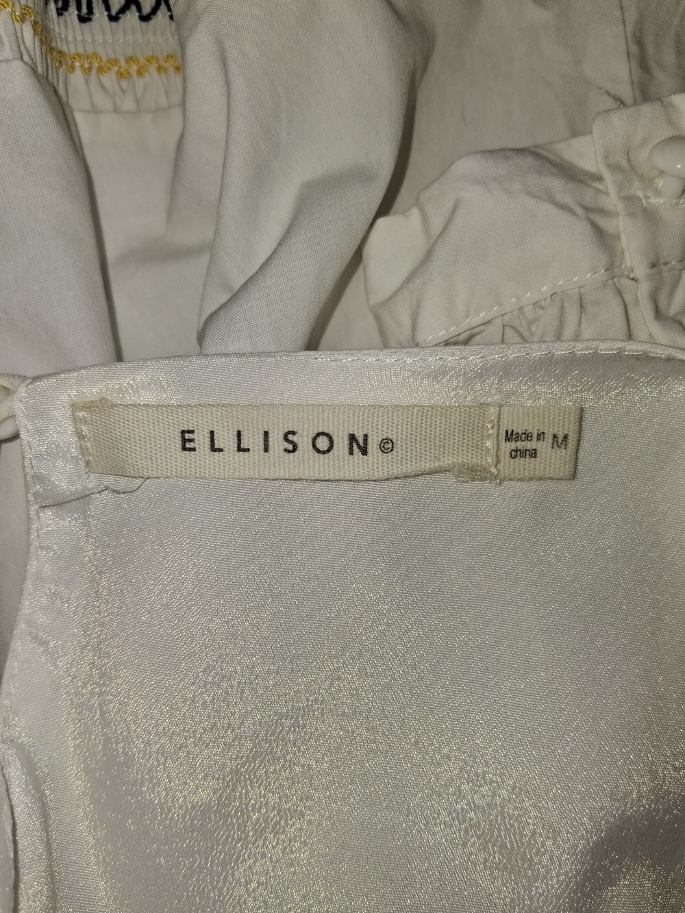 Ellison Ivory Satin Shell Top - Picture 2 of 15